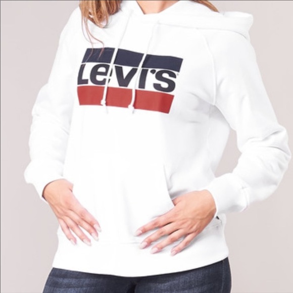 Levi’s White Hoodie size M, D20